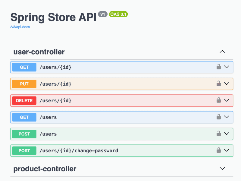 Spring Store API Thumbnail